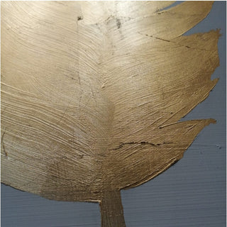 Cuadro Gold Shadow Feathers Set de 2