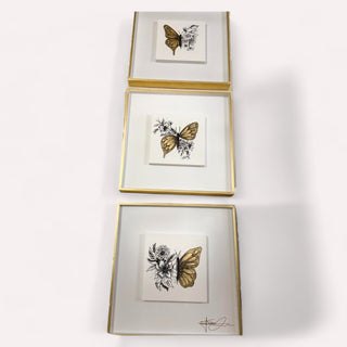 Cuadro Monarca Set de 3