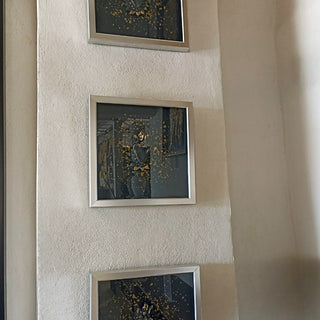 Cuadro Sonata de Amor Azul Shining Set de 3