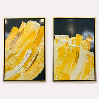Cuadro Yellow Waves Set de 2