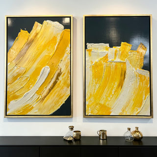 Cuadro Yellow Waves Set de 2