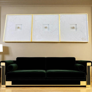 Cuadro Cuarzo Blanco Set de 3