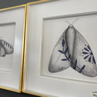 Cuadro Mariposa Talavera Azul Set de 3