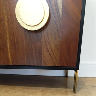 Credenza Circulos Plata Negro