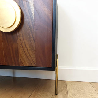Credenza Circulos Plata Negro