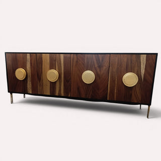 Credenza Circulos Plata Negro