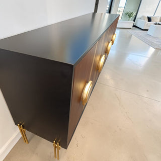 Credenza Circulos Plata Negro