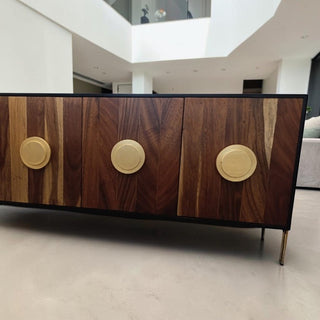 Credenza Circulos Plata Negro