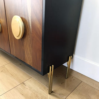 Credenza Circulos Plata Negro