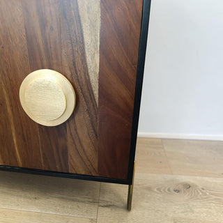 Credenza Circulos Plata Negro