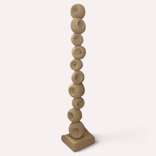 Escultura Lunar Circular Grande Greige