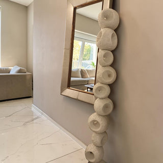 Escultura Lunar Circular Grande Greige