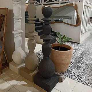 Escultura Malu Negro 8 Pzas.