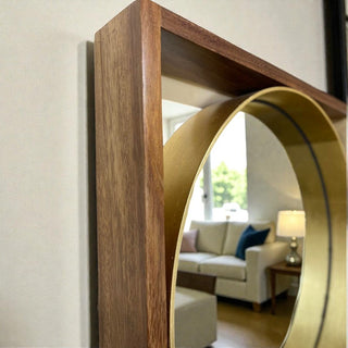 Espejo Aros Dorados Chico