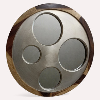 Espejo Engranes Chico Plata 80CM