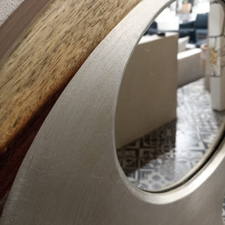 Espejo Engranes Chico Plata 80CM