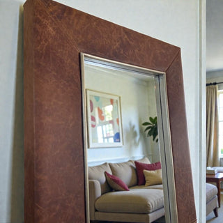 Espejo Méru Piel Camel