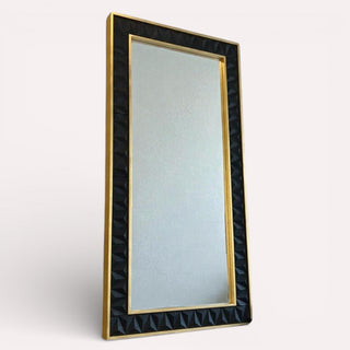 Espejo Muralla Triangulos Negro