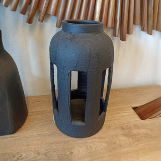 Jarrón 137 Set de 2 Nok Negro