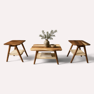Juego de Mesas Nativa Set de 3 Parota