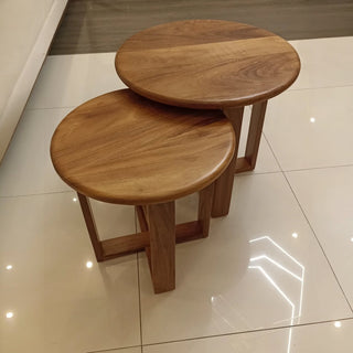 Juego de Mesas Saura Set de 3 Parota