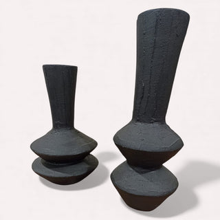 Jarrón 166 Set de 2 Negro