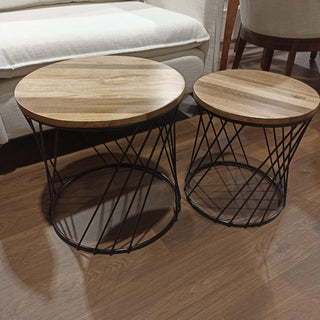 Juego de Mesas Gio Laterales Parota