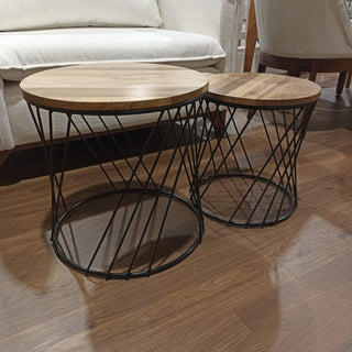 Juego de Mesas Gio Laterales Parota