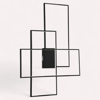 Lámpara 3 Rectangulos Negro