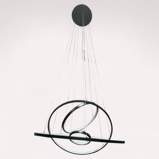 Lámpara Pilar/4 Negro .80M