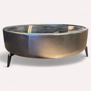 Mesa de Centro Greco Piel Silver