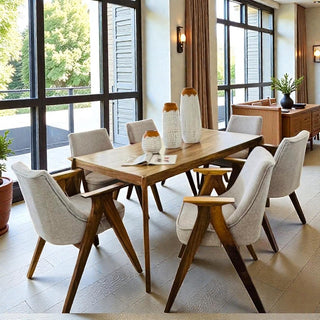 Mesa de Comedor Cosmo 6P 1.65M TABLA 1"