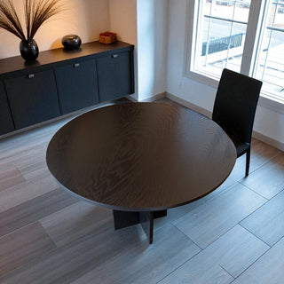 Mesa de Comedor Glam 4P 1.20M Chapa Encino Chocolate