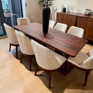 Mesa de Comedor Lux 8P 2.20M Tabla 1"