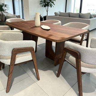 Mesa de Comedor Lux 6P 1.80M Tabla 1"