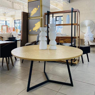 Mesa de Comedor VIgo 6P 1.50M Chapa Encino Nieve
