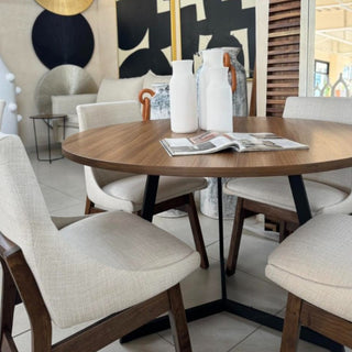 Mesa de Comedor Vigo 4P 1.20M Chapa Parota