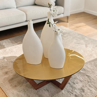 Mesa de Centro Oro Redonda