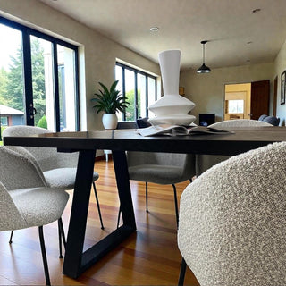 Mesa de Comedor Doha 6P Chapa Encino Negro