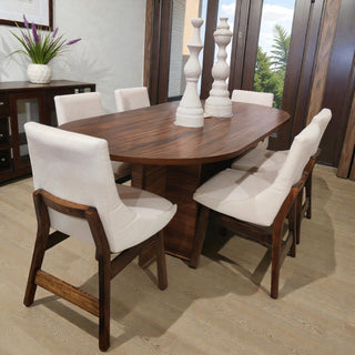 Mesa de Comedor Glam 6P 2M Chapa Parota
