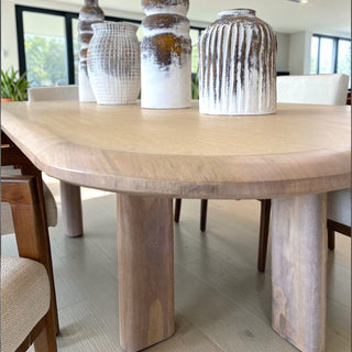 Mesa de Comedor LP 8P 2.40M Chapa Parota Talqueda