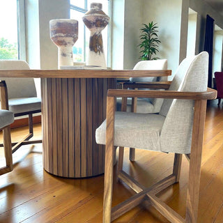 Mesa de Comedor Soumaya 6P 1.60M Chapa Parota