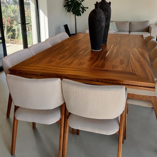 Mesa de Comedor Yakarta 10P 2.40M Chapa Parota