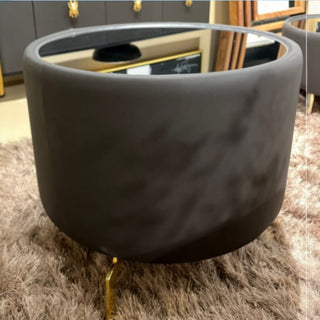 Mesa lateral Greco Chica Piel Negro
