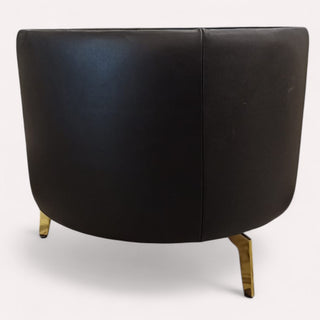 Mesa lateral Greco Chica Piel Negro