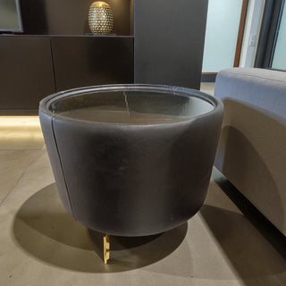 Mesa lateral Greco Chica Piel Negro