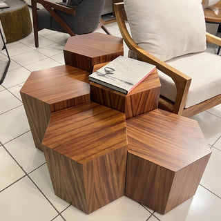 Mesa Lateral Panal Sin Cristal Set de 5