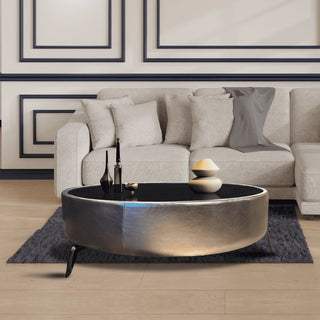 Mesa de Centro Greco Piel Silver