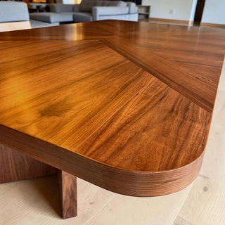 Mesa de Comedor Cordoba 12P 2.80M Chapa Nogal