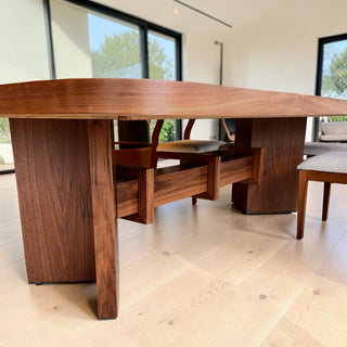 Mesa de Comedor Cordoba 12P 2.80M Chapa Nogal